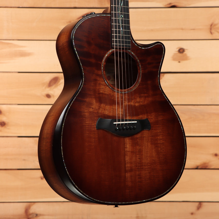 Pre-owned Taylor K24ce Builders Edition acoustic guitar Kona Burst with venetian cutaway