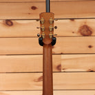 Boucher GRSG161T acoustic guitar natural finish with gold tuning machines and black strap buttons