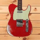 Fender Custom Shop 1963 Telecaster heavy relic electric guitar Frost Red with single-coil pickups