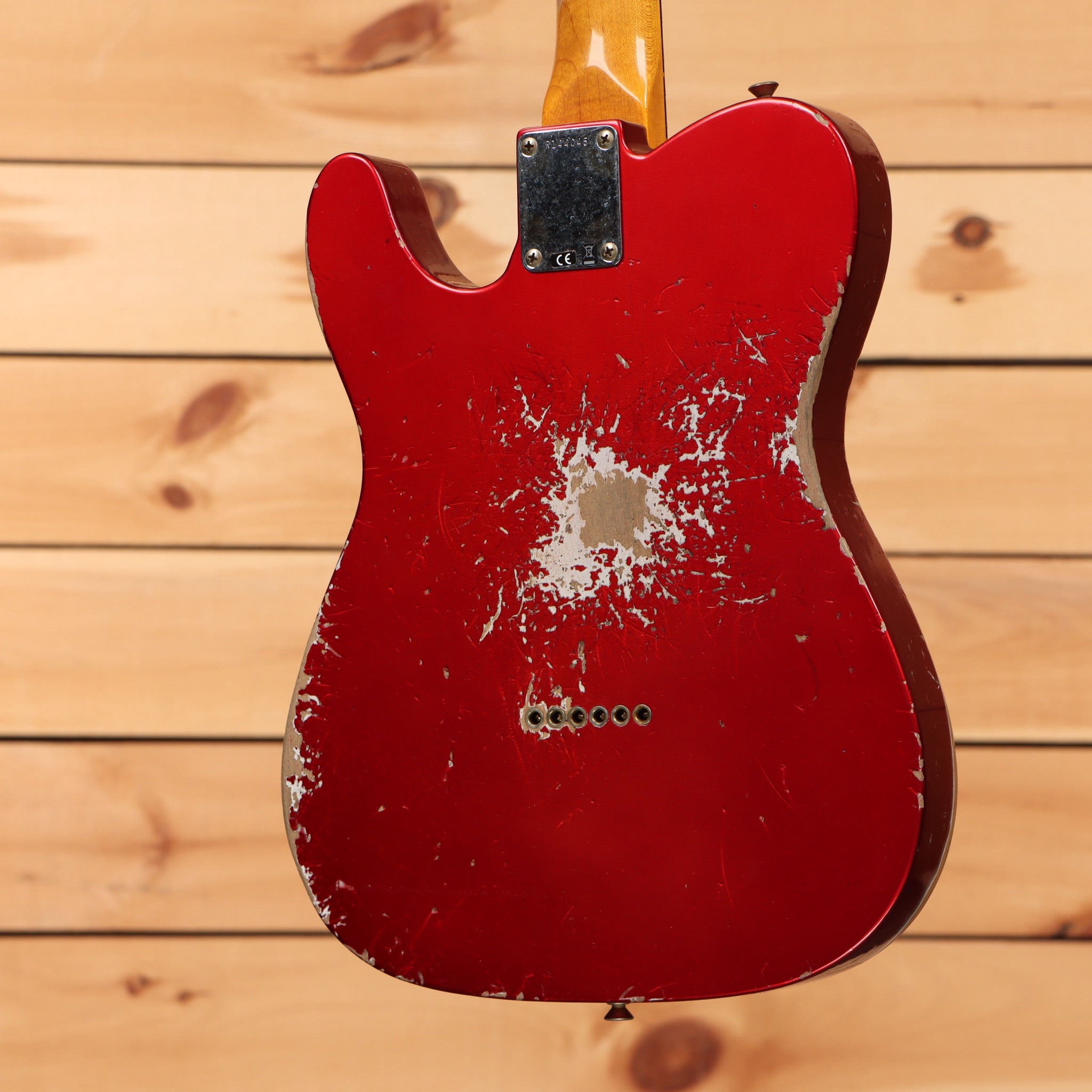Fender Custom Shop 1963 Telecaster heavy relic electric guitar Frost Red with single-coil pickups