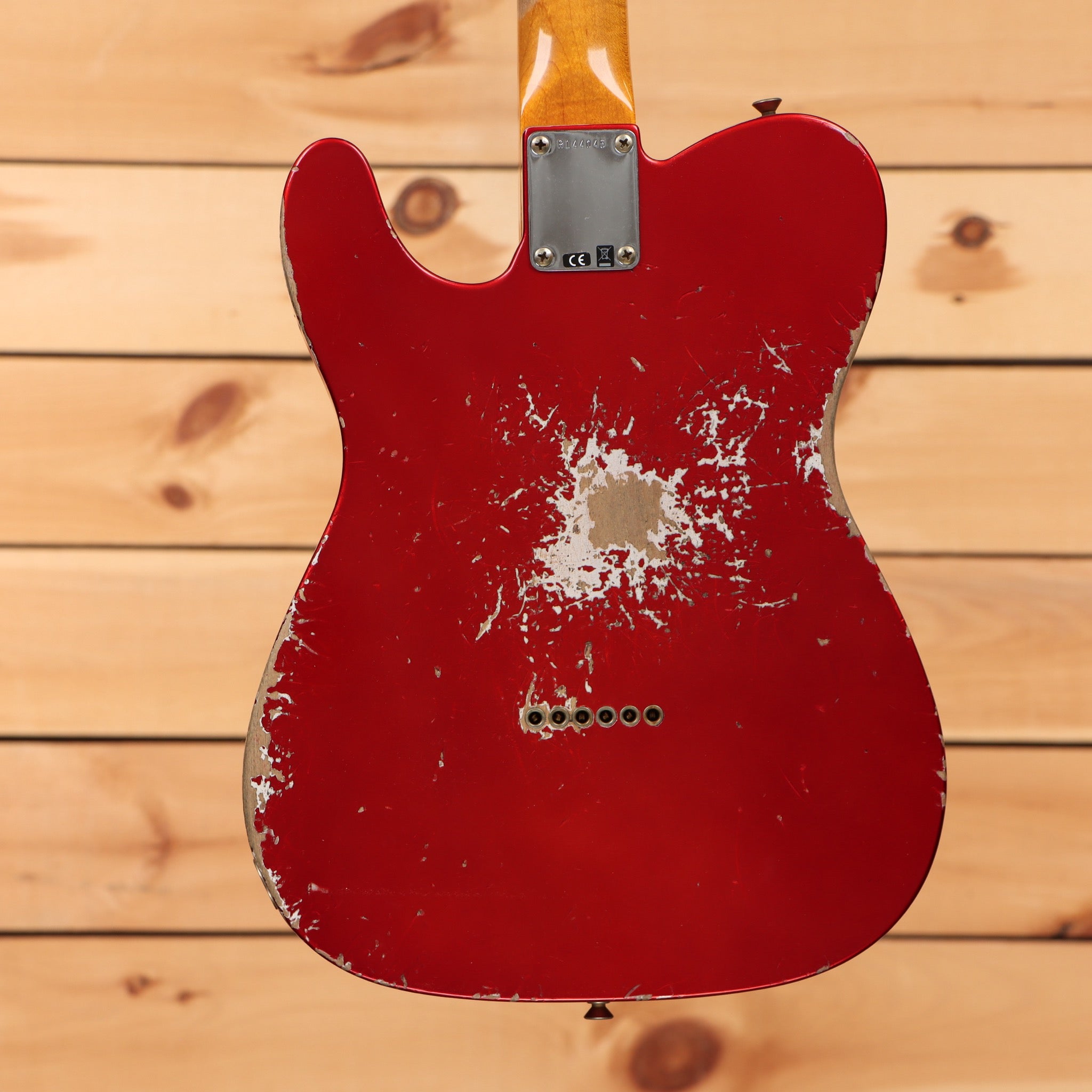 Fender Custom Shop 1963 Telecaster heavy relic electric guitar Frost Red with single-coil pickups
