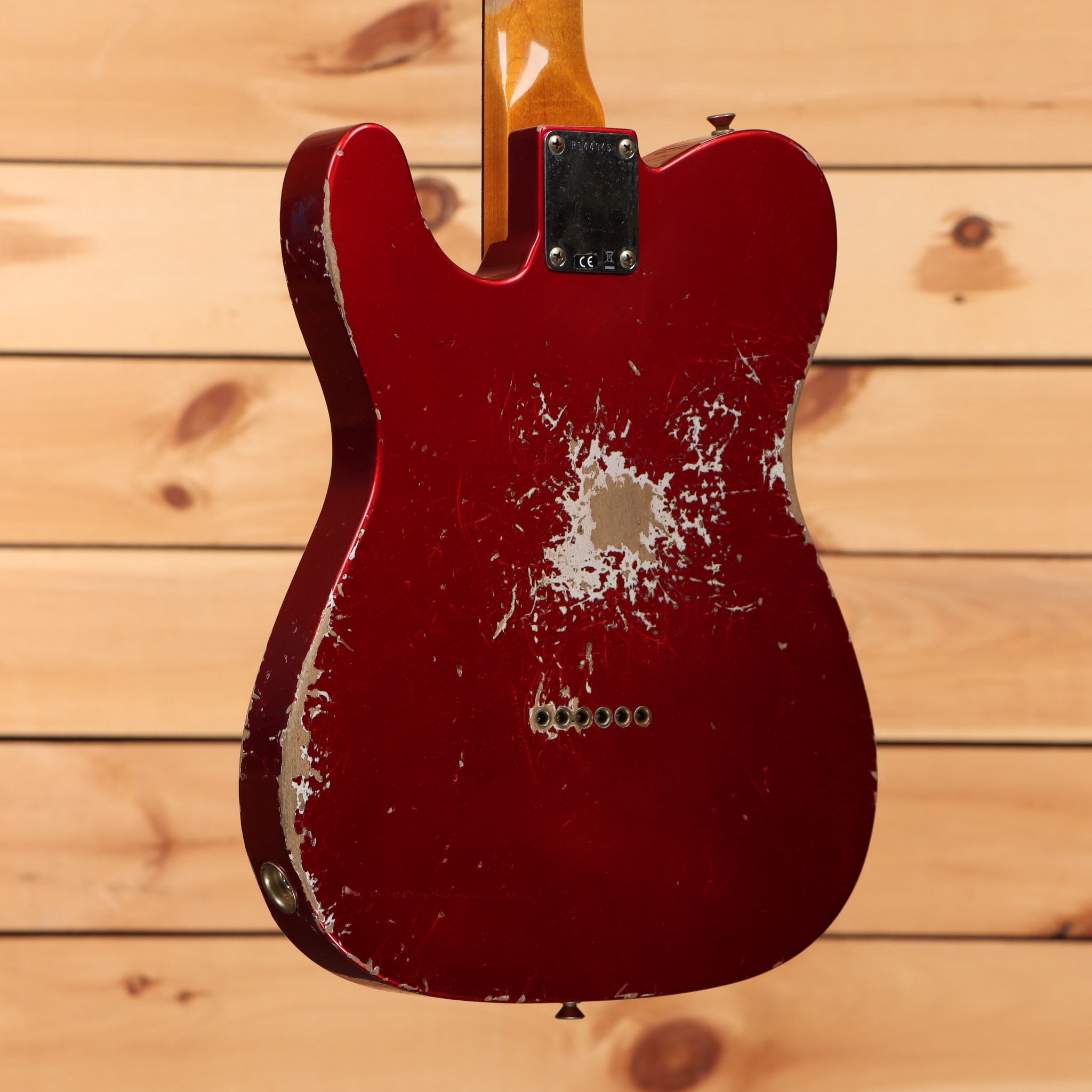 Fender Custom Shop 1963 Telecaster heavy relic electric guitar Frost Red with single-coil pickups
