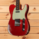 Fender Custom Shop 1963 Telecaster heavy relic electric guitar Frost Red with single-coil pickups