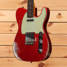 Fender Custom Shop 1963 Telecaster heavy relic electric guitar Frost Red with single-coil pickups