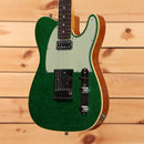 Fender Custom Shop Dual Stack HS Telecaster Deluxe electric guitar Green Sparkle with dual humbucker pickups