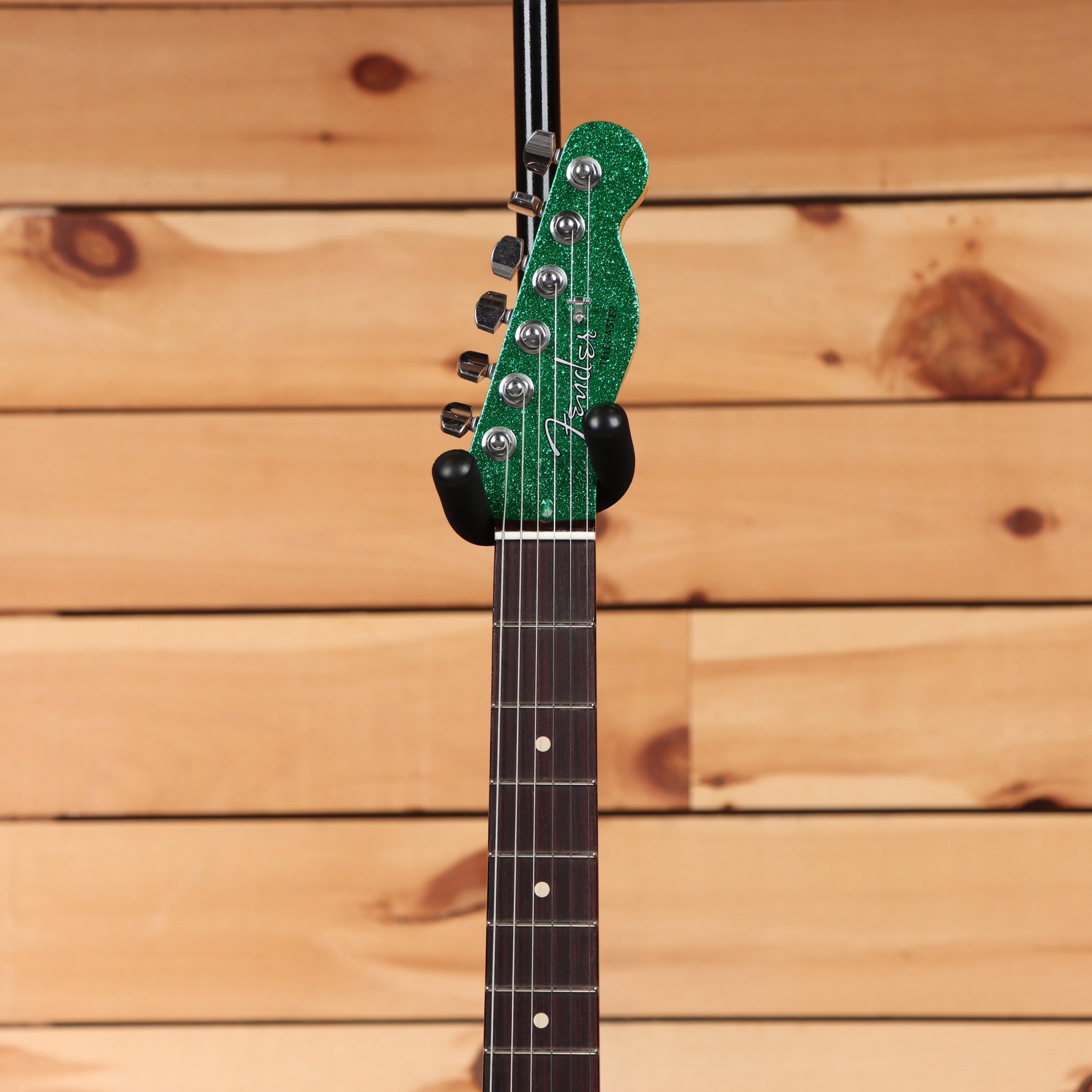 Fender Custom Shop Dual Stack HS Telecaster Deluxe electric guitar Closet Classic Green Sparkle with dual humbucker pickups
