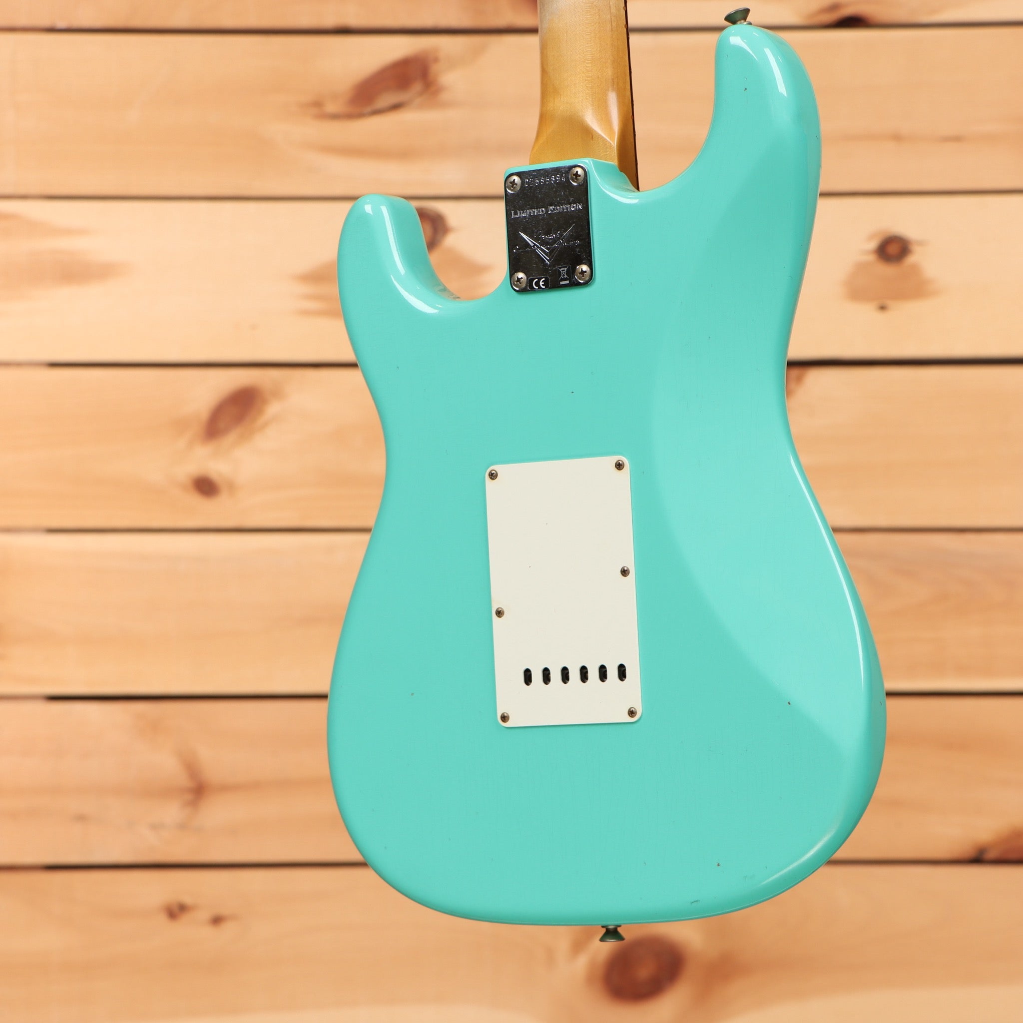 Fender Custom Shop Limited 59 Stratocaster Journeyman Relic electric guitar Sea Foam Green with white pickguard