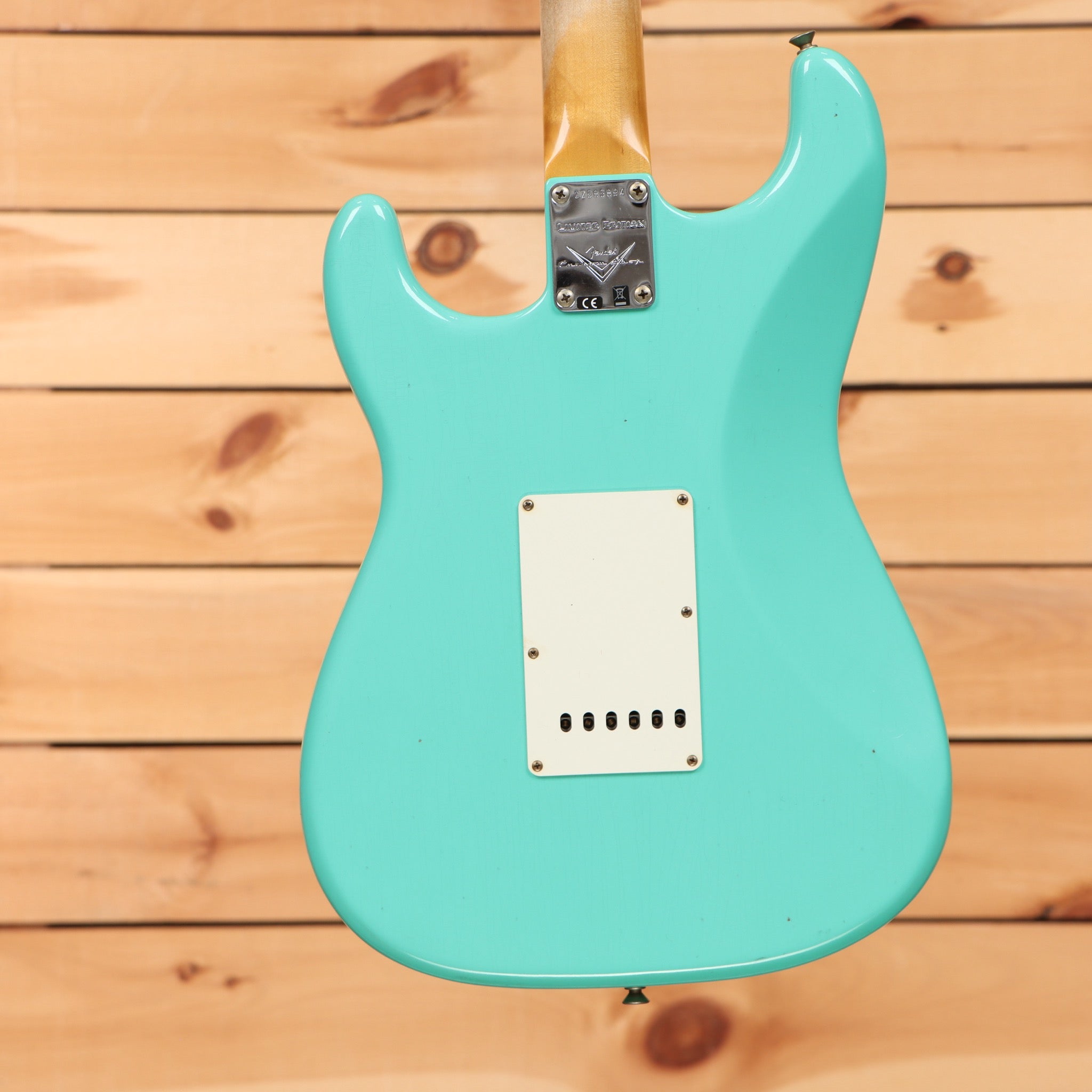Fender Custom Shop Limited 59 Stratocaster Journeyman Relic electric guitar sea foam green with white pickguard