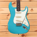 Fender Custom Shop Ltd NAMM 2025 Strat Pro Relic electric guitar Taos Turquoise with single-coil pickups