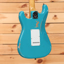 Fender Custom Shop Ltd NAMM 2025 Strat Pro Relic electric guitar Taos Turquoise with white pickguard