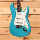 Fender Custom Shop Ltd NAMM 2025 Strat Pro Relic electric guitar Taos Turquoise with single-coil pickups