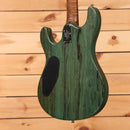 Pre-owned Ernie Ball Steve Morse Y2D electric guitar Jade Burl finish with black pickguard