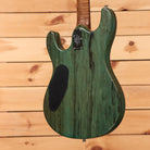 Pre-owned Ernie Ball Steve Morse Y2D electric guitar Jade Burl finish with black pickguard
