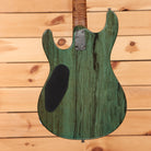Pre-owned Ernie Ball Steve Morse Y2D electric guitar jade burl finish with black pickguard