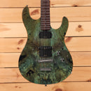 Pre-owned Ernie Ball Steve Morse Y2D electric guitar Jade Burl with dual humbucker pickups