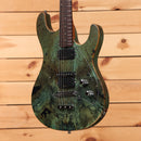 Pre-owned Ernie Ball Steve Morse Y2D electric guitar Jade Burl with dual humbuckers