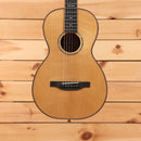 Boucher HG144U natural concert acoustic guitar with rosewood binding and black pickguard
