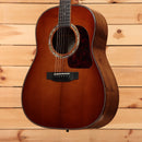 Gallagher SG70 Custom dreadnought acoustic guitar Whiskey Sunburst with decorative rosette binding