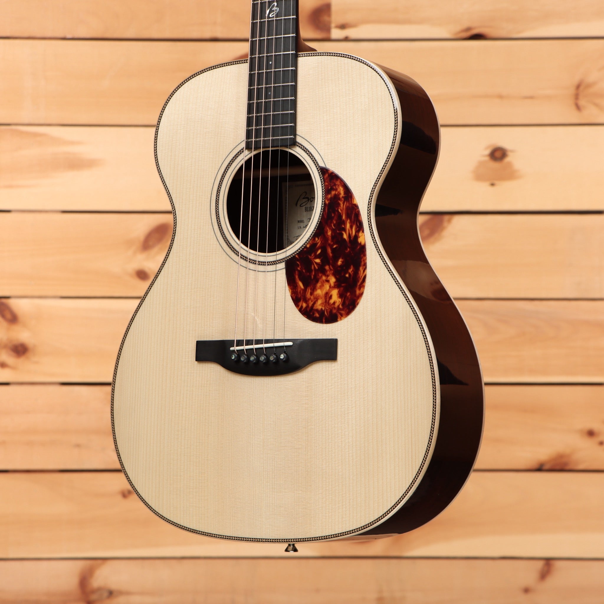 Boucher BG151 concert acoustic guitar natural finish with tortoiseshell pickguard