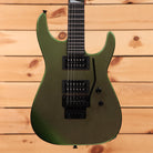 Jackson Righteous Run Custom Soloist electric guitar Purple to Green Shift with dual humbuckers and black Floyd Rose tremolo