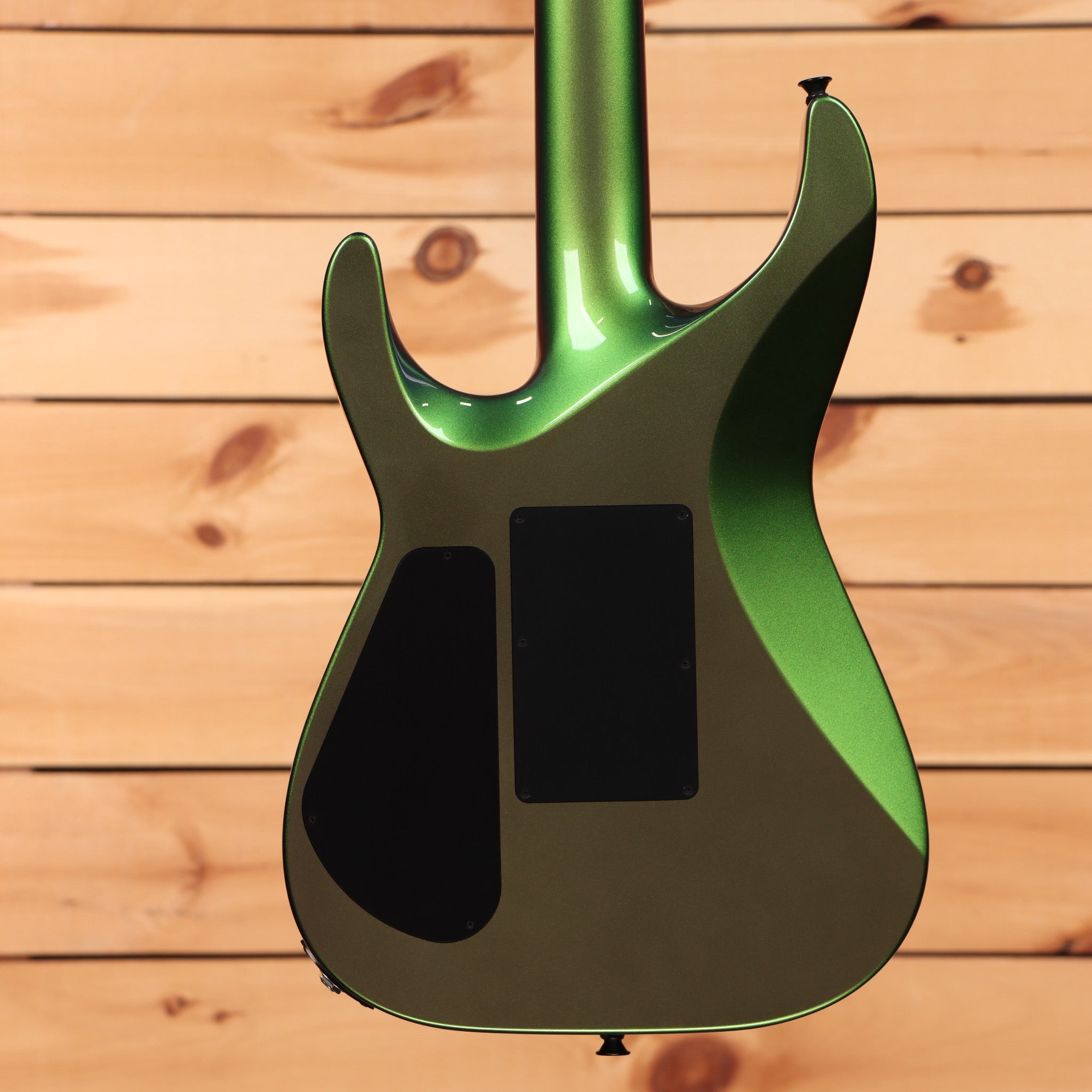 Jackson Righteous Run Custom Soloist electric guitar Purple to Green Shift finish with rear cavity covers