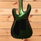 Jackson Righteous Run Custom Soloist electric guitar Purple to Green Shift with black hardware and rear cavity covers