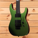 Jackson Righteous Run Custom Soloist electric guitar Purple to Green Shift finish with dual humbuckers and black Floyd Rose t