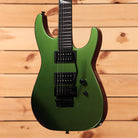Jackson Righteous Run Custom Soloist electric guitar Purple to Green Shift finish with dual humbuckers and black Floyd Rose t