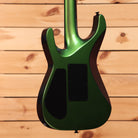 Jackson Righteous Run Custom Soloist electric guitar Purple to Green Shift finish with black hardware rear cavity covers