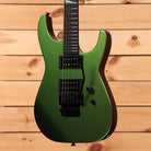 Jackson Righteous Run Custom Soloist electric guitar Purple to Green Shift finish with dual humbuckers and black hardware