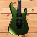 Jackson Righteous Run Custom Soloist electric guitar Purple to Green Shift color-shifting finish with dual humbuckers and bla