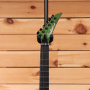 Jackson Righteous Run Custom Soloist electric guitar Purple to Green Shift with locking nut and ebony fretboard
