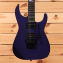 Jackson Righteous Run Custom Soloist electric guitar Red to Blue Shift finish with dual humbuckers and black hardware