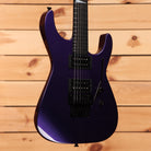 Jackson Righteous Run Custom Soloist electric guitar Red to Blue Shift finish with dual humbuckers and ebony fretboard