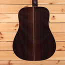 Boucher SG52V natural acoustic guitar dreadnought body with rosewood back and center stripe