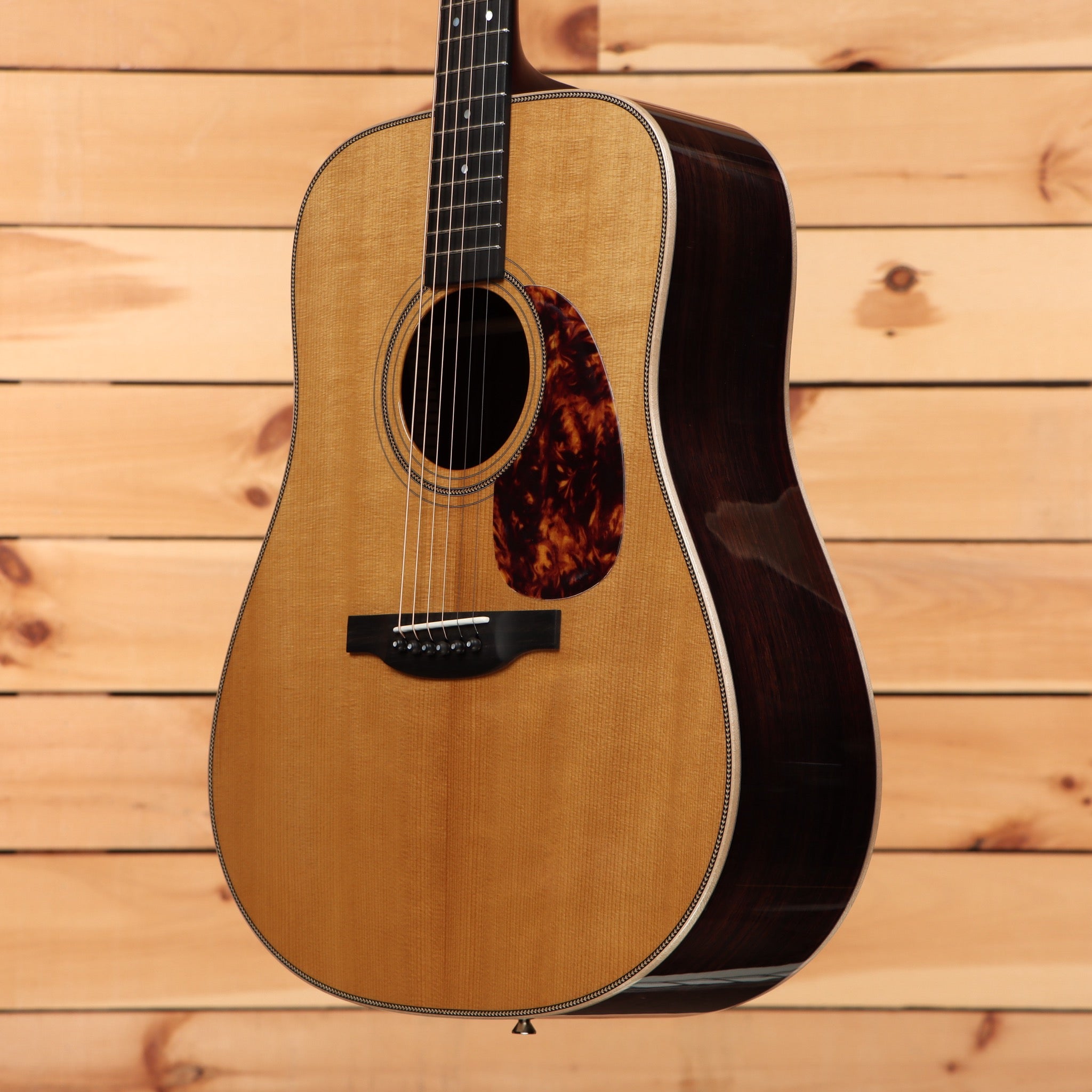 Boucher SG52V dreadnought acoustic guitar natural finish with tortoiseshell pickguard