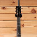 Boucher SG52V natural acoustic guitar with 12-string configuration and black headstock