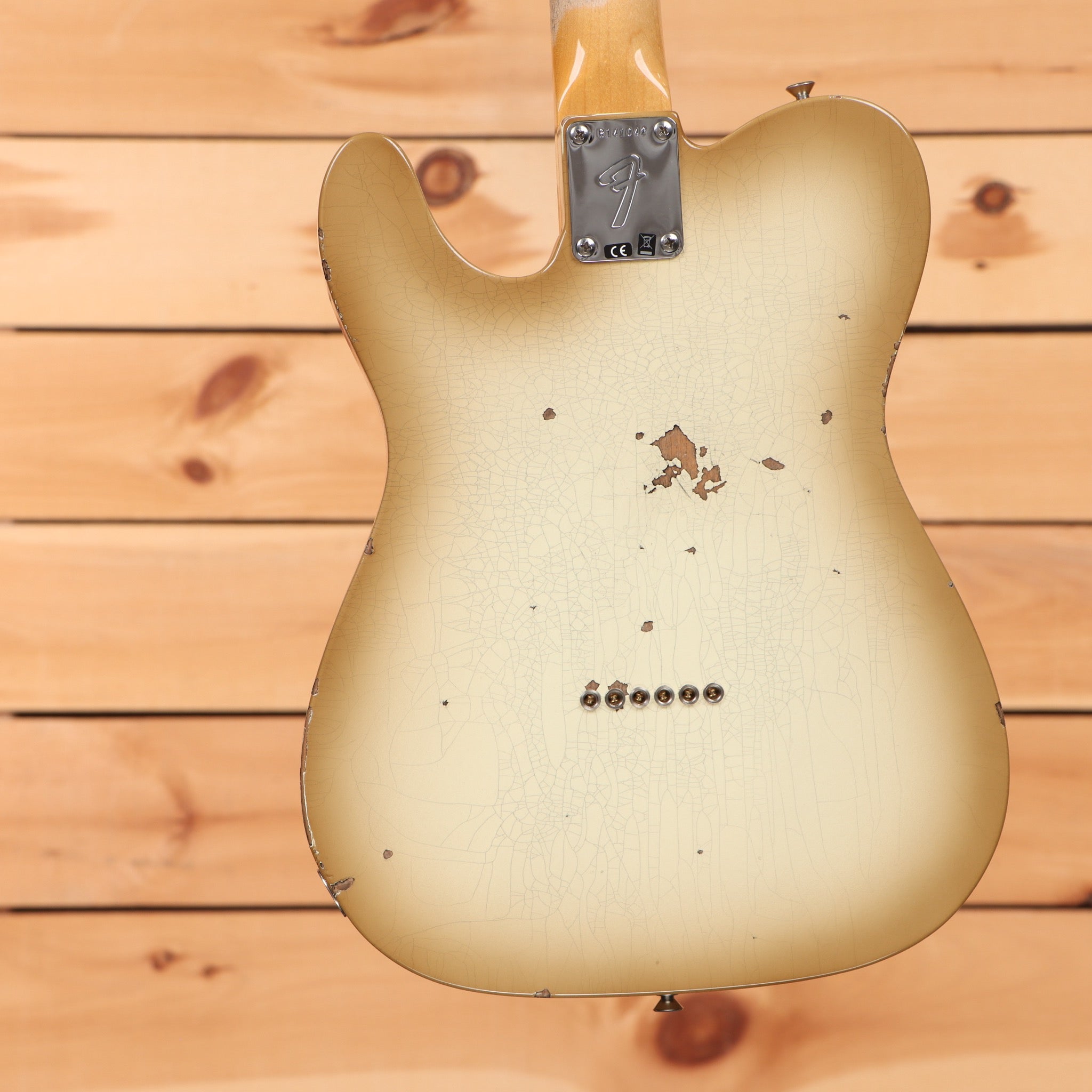 Fender Custom Shop 72 Thinline Telecaster Relic electric guitar Antigua finish with heavy aged cracking and wear