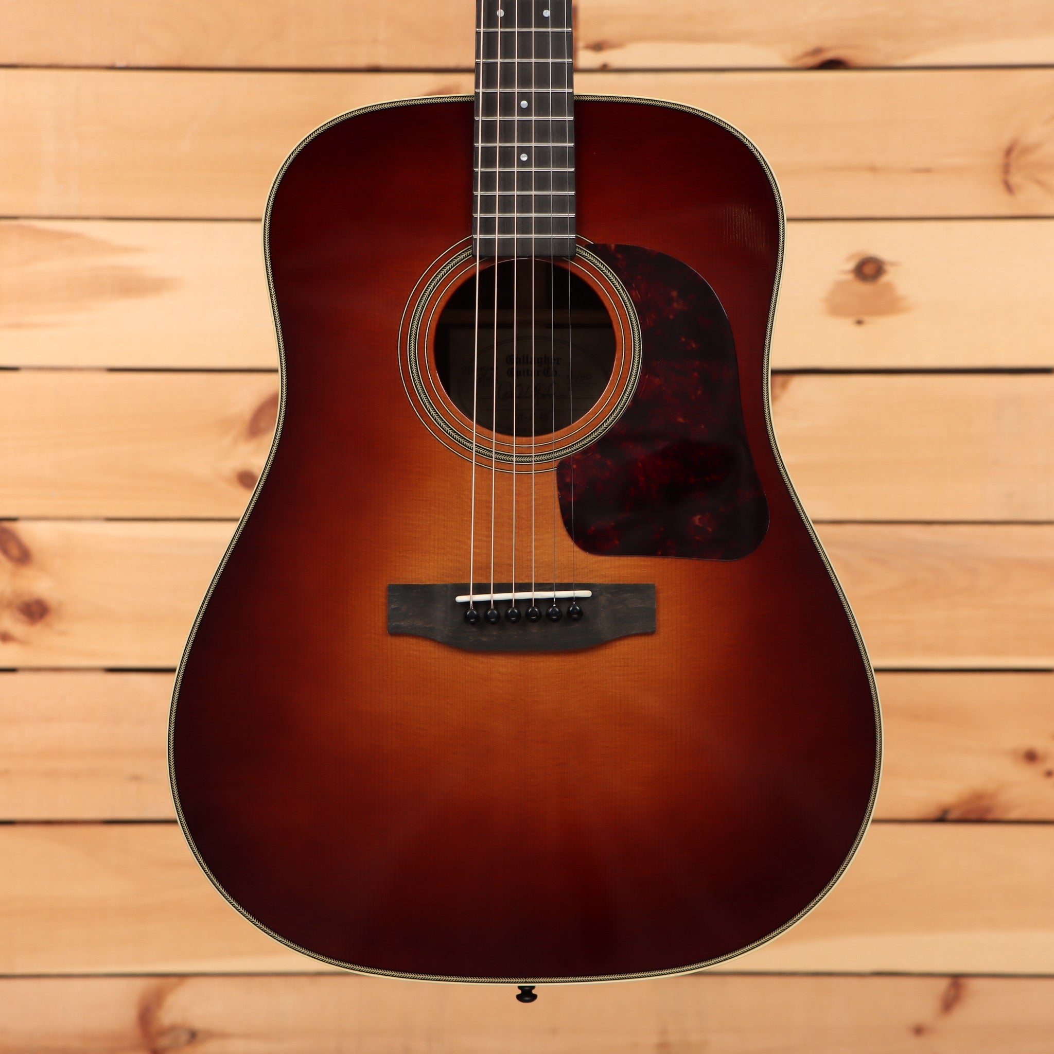 Gallagher Bluegrass Bell dreadnought acoustic guitar rosewood sunburst with black pickguard