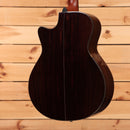 Furch Yellow Gc-SR acoustic-electric guitar Natural with rosewood back and sides cutaway body rear view