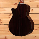 Furch Yellow Gc-SR acoustic-electric guitar Natural with rosewood back and sides cutaway body rear view
