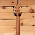 Furch Blue Plus GCCMA natural acoustic guitar with headstock tuning machines and black buttons