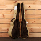 Boucher BG151 dreadnought acoustic guitar natural finish with black interior case and gold hardware