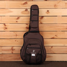 Furch Vintage 1 D-SM acoustic guitar gig bag brown padded case with multiple zippered pockets and shoulder strap