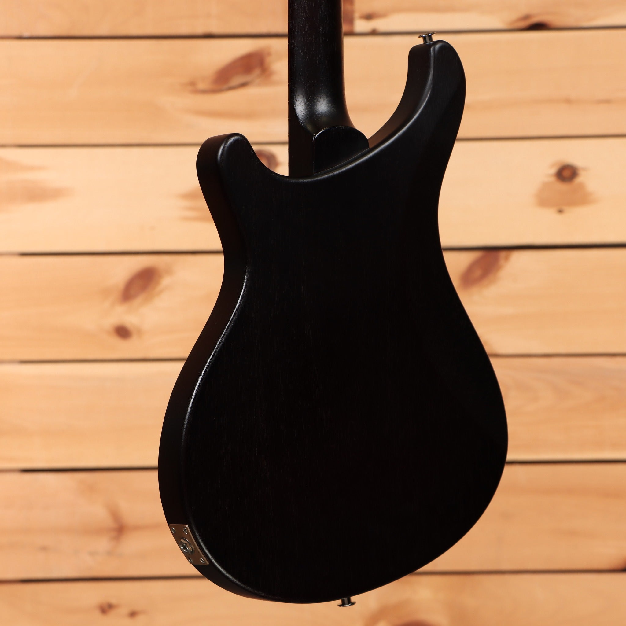 PRS S2 Vela Semi-Hollow electric guitar McCarty Burst showing rear body with satin finish and side-mounted controls