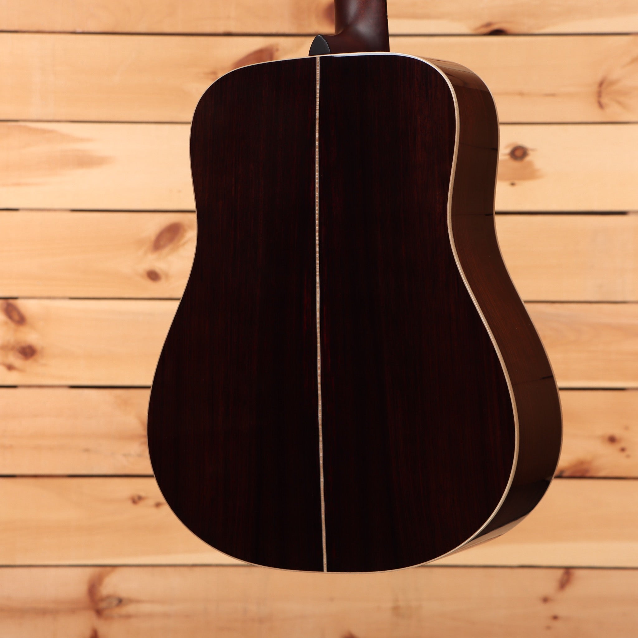 Boucher SG1252BE dreadnought acoustic guitar sunburst finish with white binding