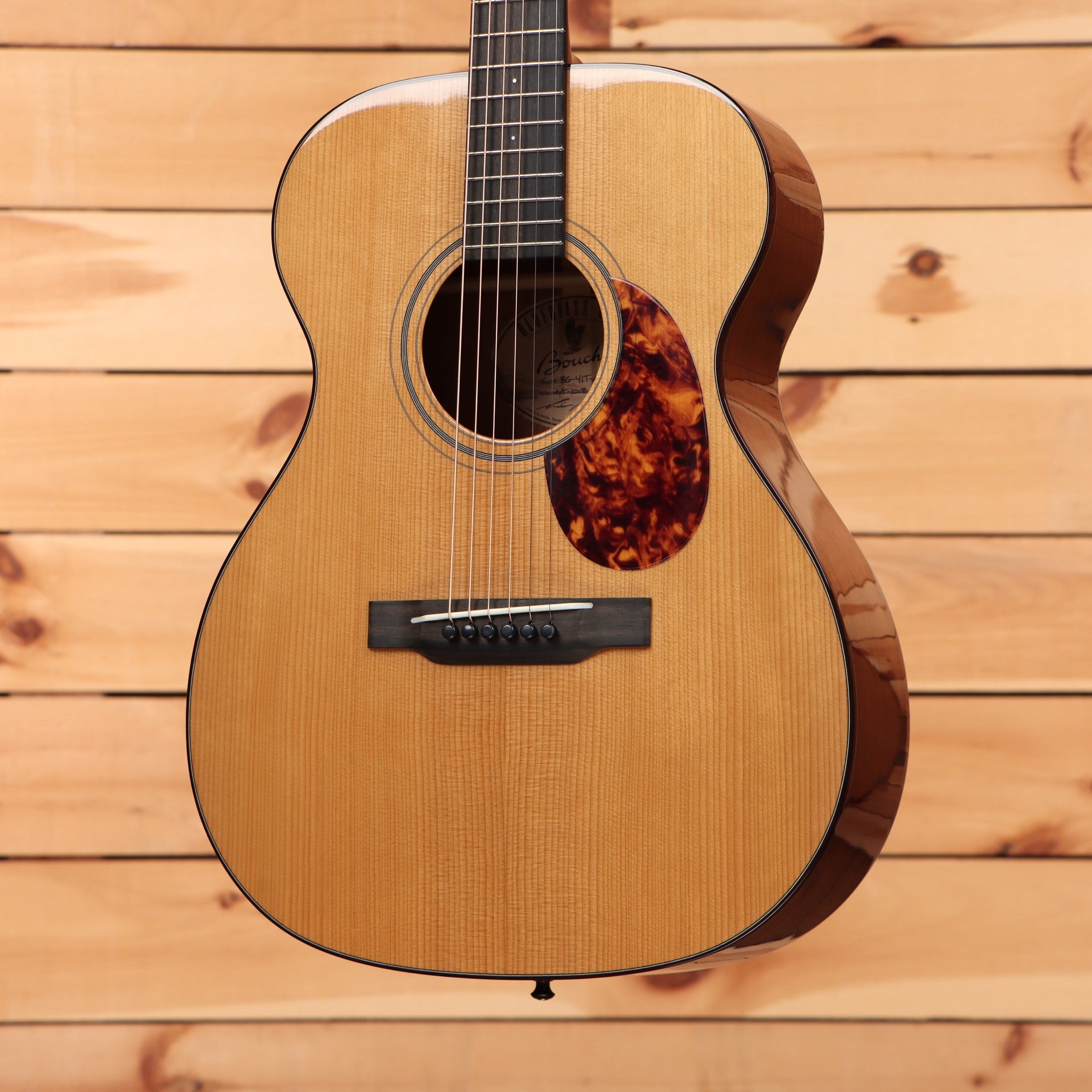 Boucher BG41TG acoustic guitar natural finish tortoiseshell pickguard