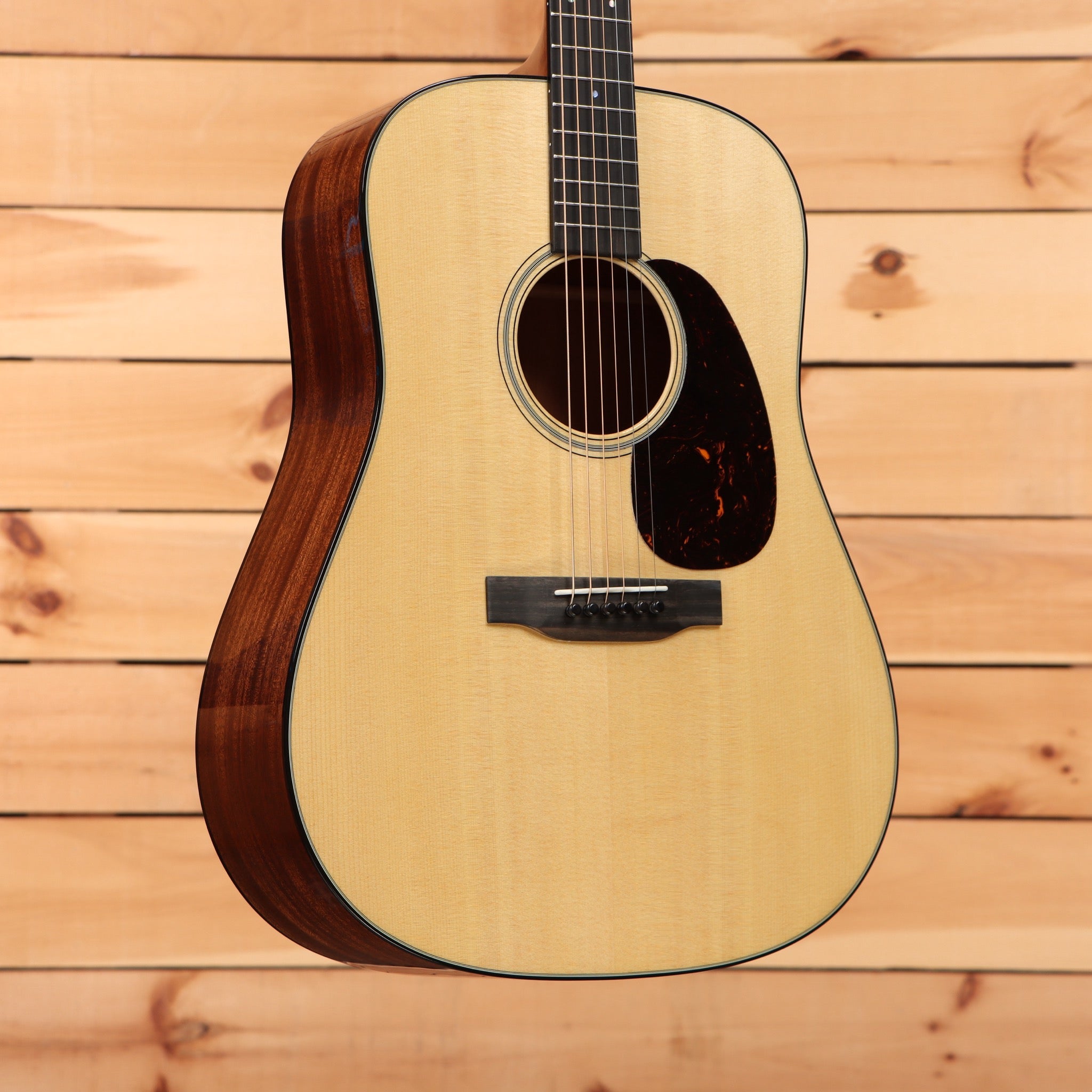 Martin D-18 dreadnought acoustic guitar natural finish with rosewood back and sides