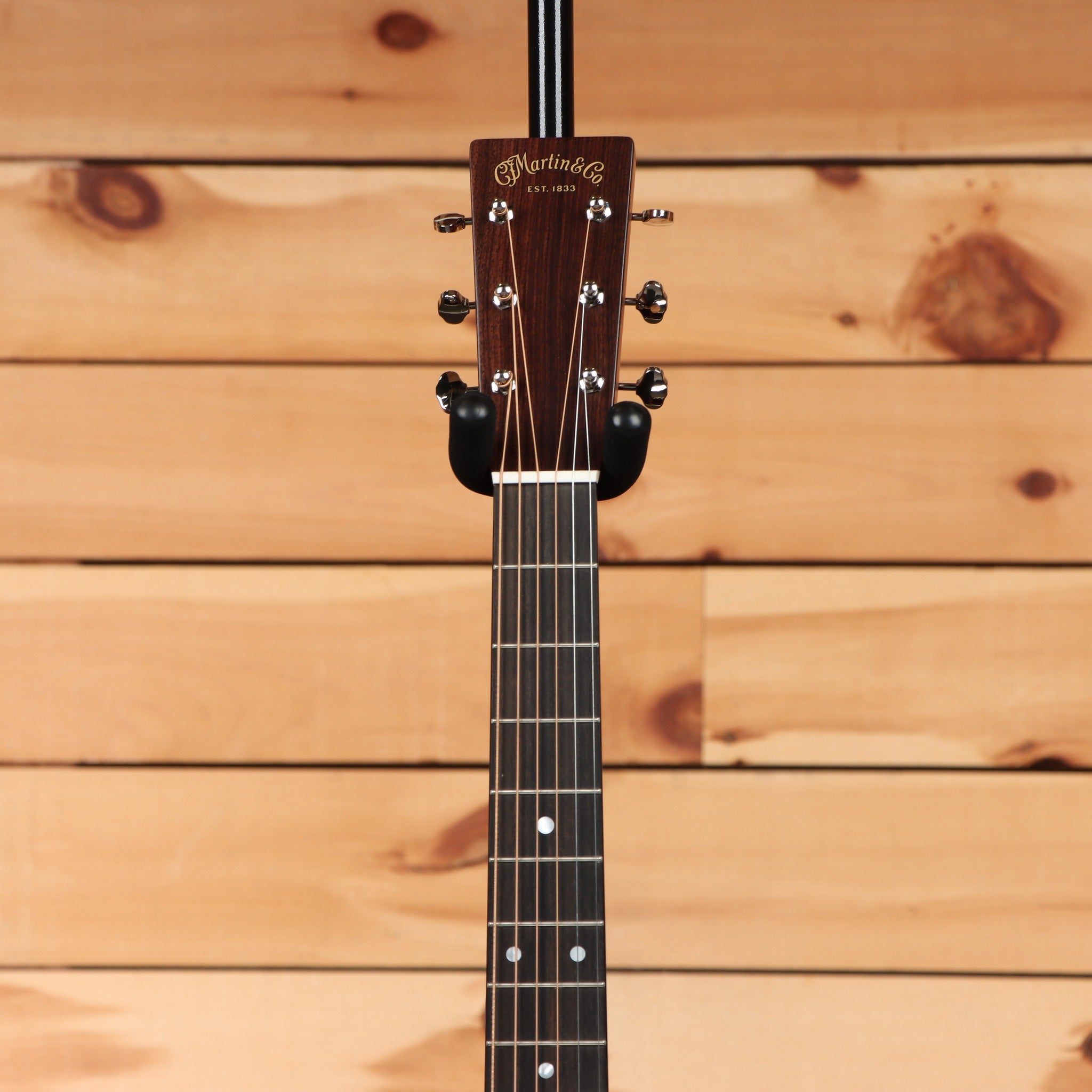 Martin D-28 Aging Toner dreadnought acoustic guitar rosewood headstock with chrome tuners and dark ebony fretboard
