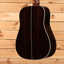 Martin D-28 dreadnought acoustic guitar Aging Toner with striped ebony back and white binding